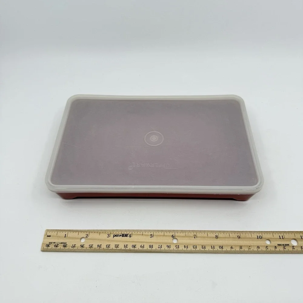 Tupperware red orange